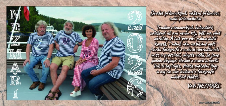 Stolní kalendář Nezmaři 2026