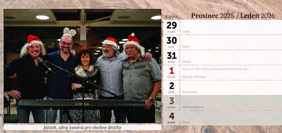 Stolní kalendář Nezmaři 2026