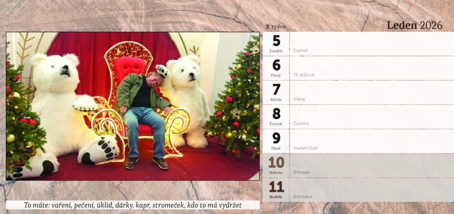 Stolní kalendář Nezmaři 2026